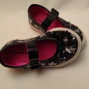 Jumping bean black sequin sneakers. Size 4
